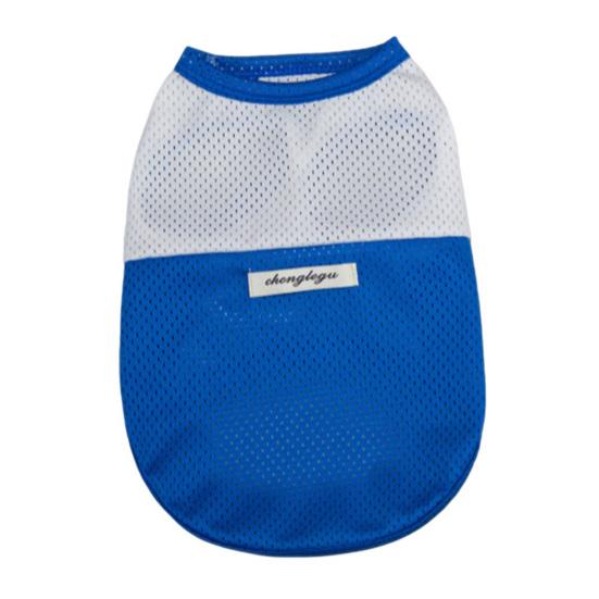 Pet Vest Breathable Mesh Sleeveless Dog Clothing Loose Fit No Restriction Dog Apparel for Running Jumping Summer Cooling
