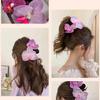 Orchids Flower Hair Claw Clip French Jaw Clip Spring Hair Grip PonytailHolder