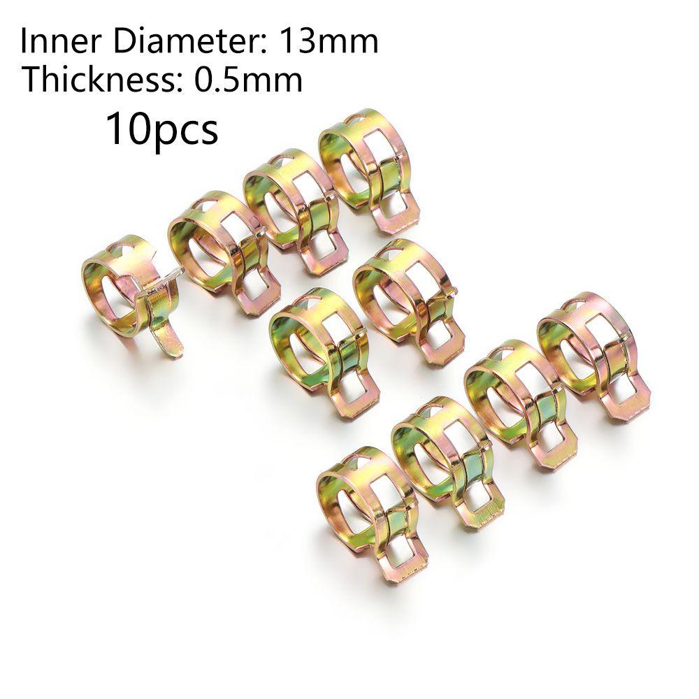 10Pcs Hot 5-16mm Stainless Steel Fastener Tube Clamp Fuel Oil Line Water Hose Pipe Spring Clips