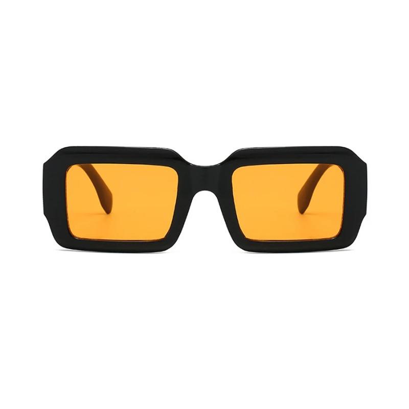 Vintage Men Rectangle Sunglasses Fashion Square Candy Color Shades Trendy Retro Women Brand Design Eyewear UV400 Sun Glasses