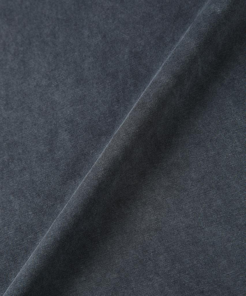 PANICALE Blue Vintage Dyed Short Sleeve Polo Shirt