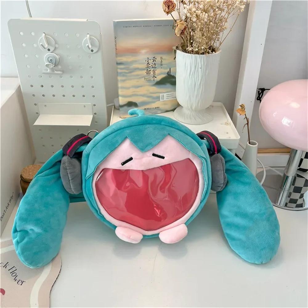 Borsa a Spalla Hatsune Miku Nuovo Zaino Carina Ragazza Anime Peluche Cartone Animato Kawaii Zaini Borsa da Studente Pacchetto Regali per Bambini Giocattoli