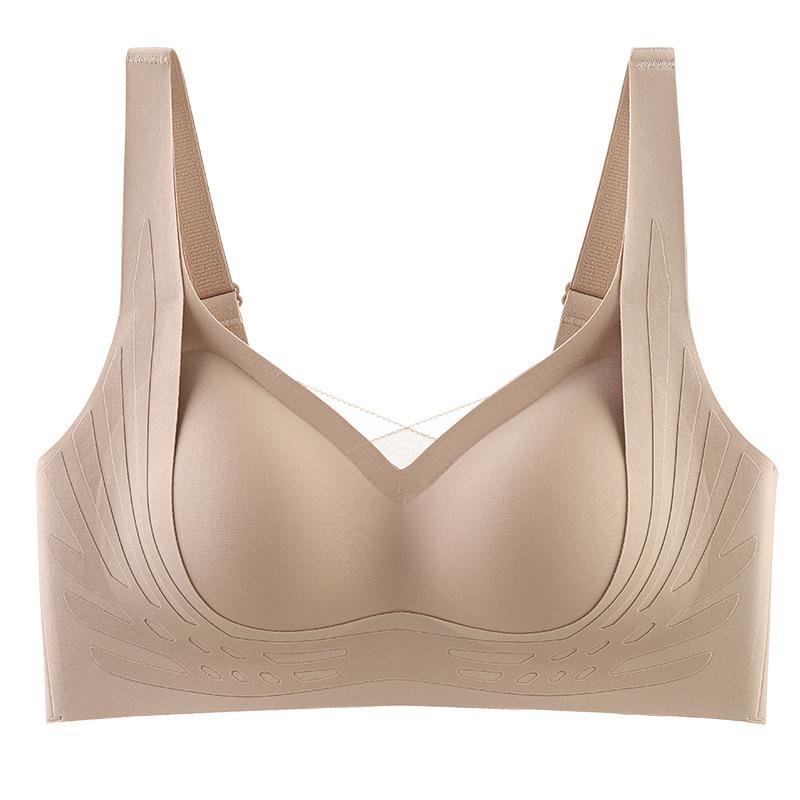 Soutien-gorge en maille pour femmes, soutien-gorge Push Up froncé, Lingerie sans fil confortable, sous-vêtements sans couture