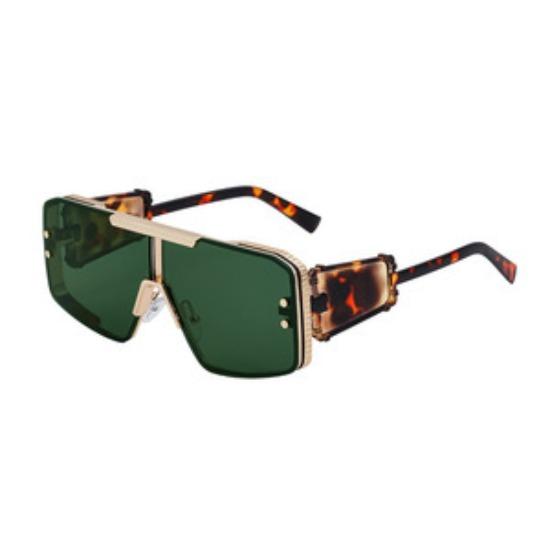 Steampunk Sunglasses Women'S High Sense Large Frame Sunglasses Men'S Tide Full Frame Integrated Sunglasses