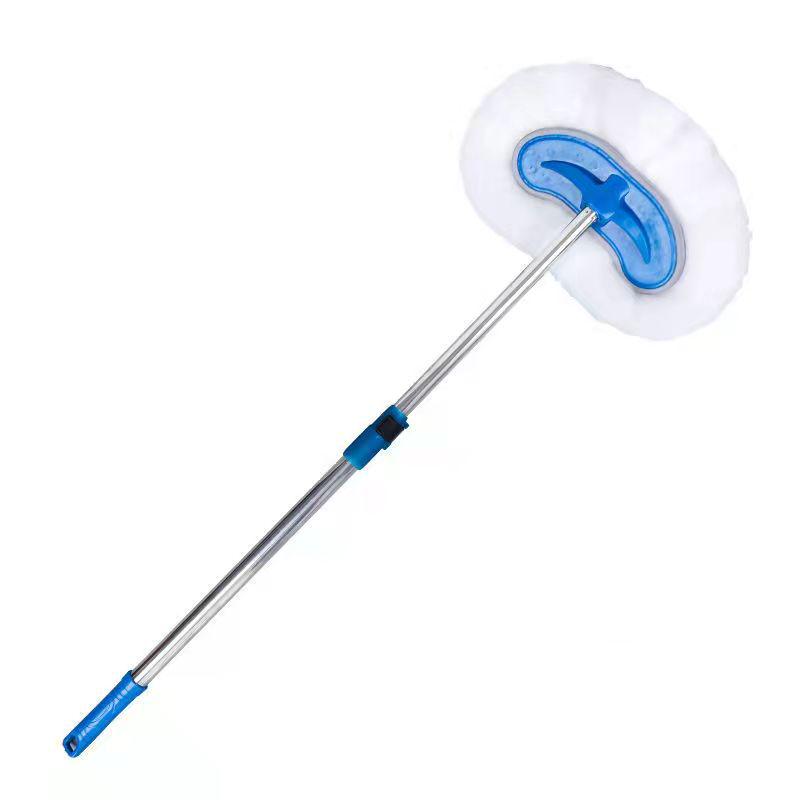 Telescopic Stainless Steel Car Wash Mop & Brush with Long Handle