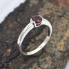 Bijoux faits à la main en argent sterling 925 avec pierre précieuse grenat naturel pour cadeau de Noël