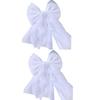 2pcs Lace Bows Curtain Holders Tie Straps Soft and Durability Tiebacks for Living Room or Bedroom Curtains