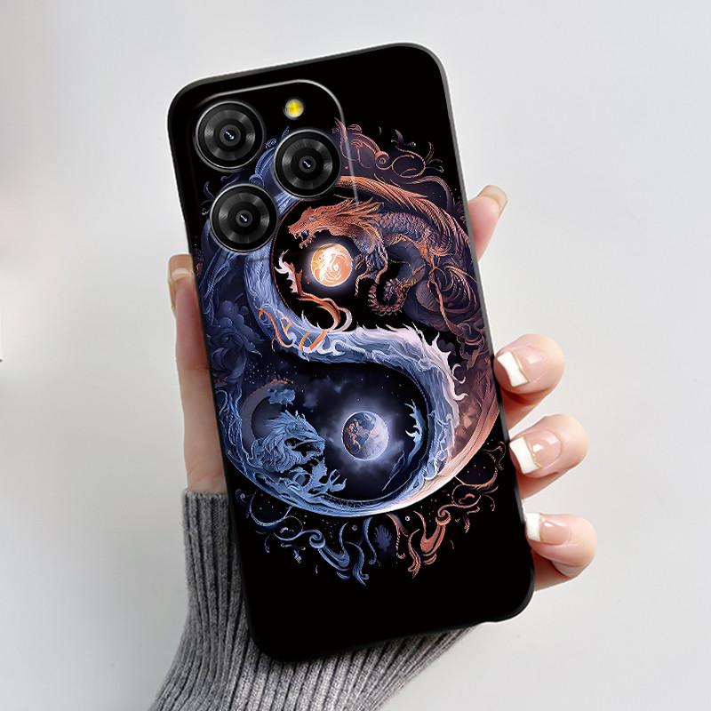 For Blackview Shark 9 5G Case Cute Funny Love Heart Rabbit Soft Silicone Protective Back Cover For Black View Shark 9 Phone Case