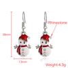 Home Supplies Christmas Snowman Earrings Drop Dangle Cartoon Gift Jewelry for Women Girls Party Acce