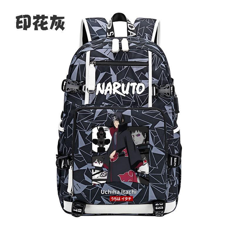 Naruto Anime Ryggsäck Lätt Ergonomiskt Ländryggsstöd Stor Kapacitet för Studenter