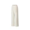 Anta Skate 2026 Série Estilo de Vida do Skate Tendência Casual Quente Slim Fit Perna Reta Tricô Esportivo Calças Compridas Feminino Calças Ivory 162618306-1