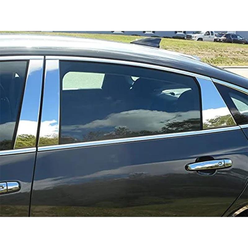 Chrome 6pcs/set Car Pillar Posts Door Window Trim Cover for Chevrolet Malibu 2016 2017 2018 2019 2020 2021 BC Column Sticker