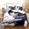 Set de lenjerie de pat Anime Noragami Yato Husă de pilotă Husă de cuvertură pentru dormitor Husă de pat dublă King Size Cuvertură Textil de acasă