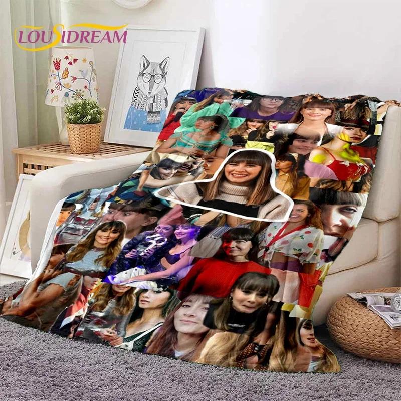 3D Cute Aitana Spanish Singer Soft Flannel Blanket for Beds Bedroom Sofa Picnic,Throw Blanket for Cover Outdoor Leisure Nap Gift