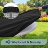 Round Fitted Table Covers, Spandex Round Tablecloths with Elastic, Non-Slip Dining Circle Table Cloths for Kitchen Dining Party
