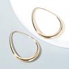 European and American Fashion High-end French Personality Alloy Drop-shaped Earrings