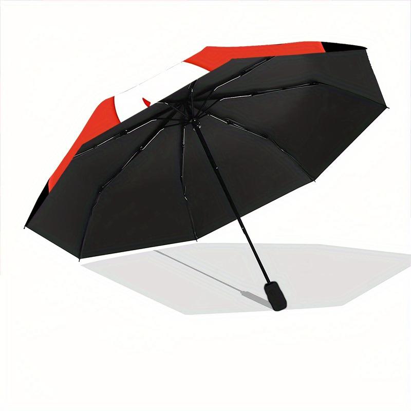 1pc Cat Circle Automatic Open/close Umbrella, 8-Rib Sturdy Structure, Portable Travel Umbrella, Parties, Everyday Use, Outdoor Accessory, Ar