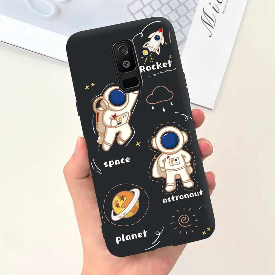 For Samsung Galaxy A6 Plus 2018 Case A605 SM-A605F Phone Cover Cute Astronaut Soft Silicone Funda For Samsung A6 2018 A600F Capa