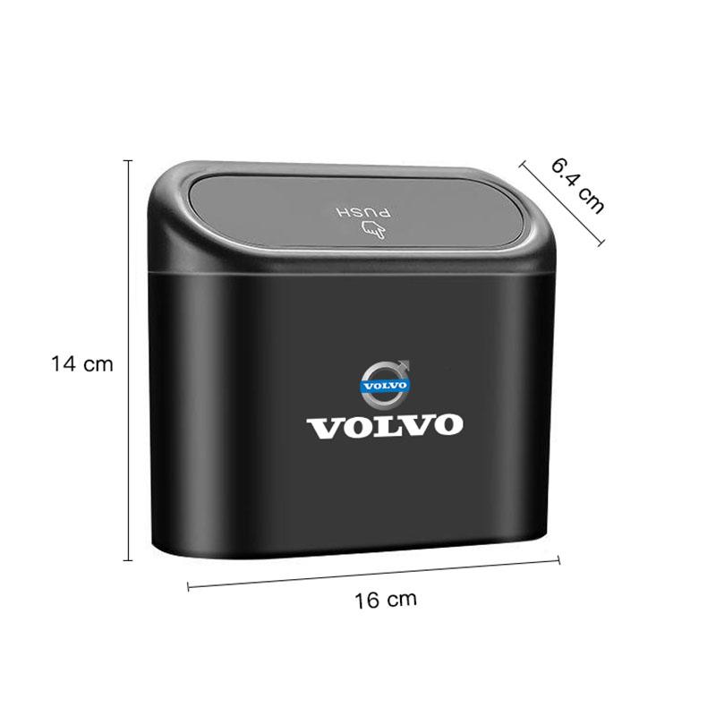 Portable Car Trash Can Hanging Organization Storage Box For Volvo XC90 V90 V60 XC60 V40 S80 S60 S90 C40 XC40 V70 XC70 C30 C70 CB4