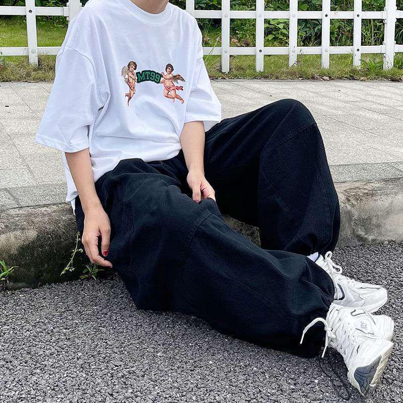 Herrkläder Harajuku-stil Retro Vida Byxor Hängselbyxor