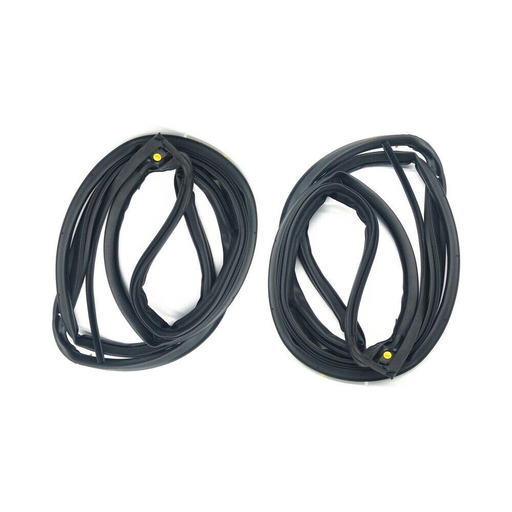 New LH & RH Front Door Molding Seal Weatherstrip for 2006-2011 Honda Civic Sedan