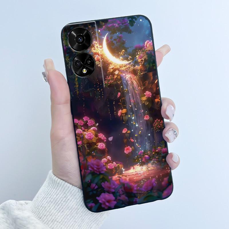 För TCL 50 5G / 50 SE Fodral Söt Kanin Mjuk Svart Silikon Baksida För TCL 50SE Telefonfodral TCL50 XE NxtPaper 5G Fodral Fundas