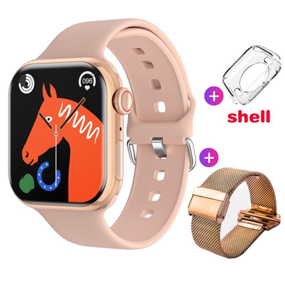 Watch 9 Smart Watch Männer Körpertemperatur BT Anruf NFC Immer auf dem Display Fitness Frauen Serie 8 Smartwatch