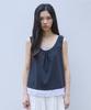 COMONINOZ W Flower Layered Sleeveless [Deep Gray]