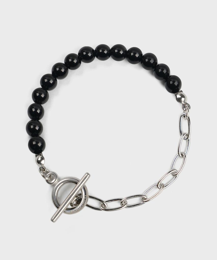 Bicycletrophy Bt Gemstone Bracelet 06 (2 Types / 6Mm Polished Onyx)