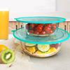 5Pcs Multifunctional Silicone Food Fresh Keeping Cover Round Hangable Food Covers Dustproof Heat Resistant Bowl Lids Kitchen