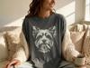 Smoking Biewer Terrier Comfort Colors T-Shirt: Biewer Mom Shirt, Biewer Dad Gift Tee - Dog Cigarette, Funny Dog Tee