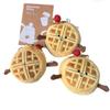 Bean-Eye Waffle Plush Toy - Soothing Desktop Ornament & Gift for Girls and Best Friends