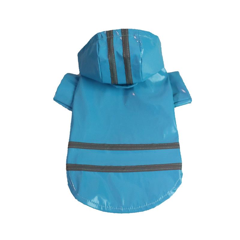 Imperméable pour chiot pour petits et moyens chiens Chat Veste imperméable Costume d'extérieur pour animal de compagnie Vêtements Chihuahua Vêtements à capuche Teddy