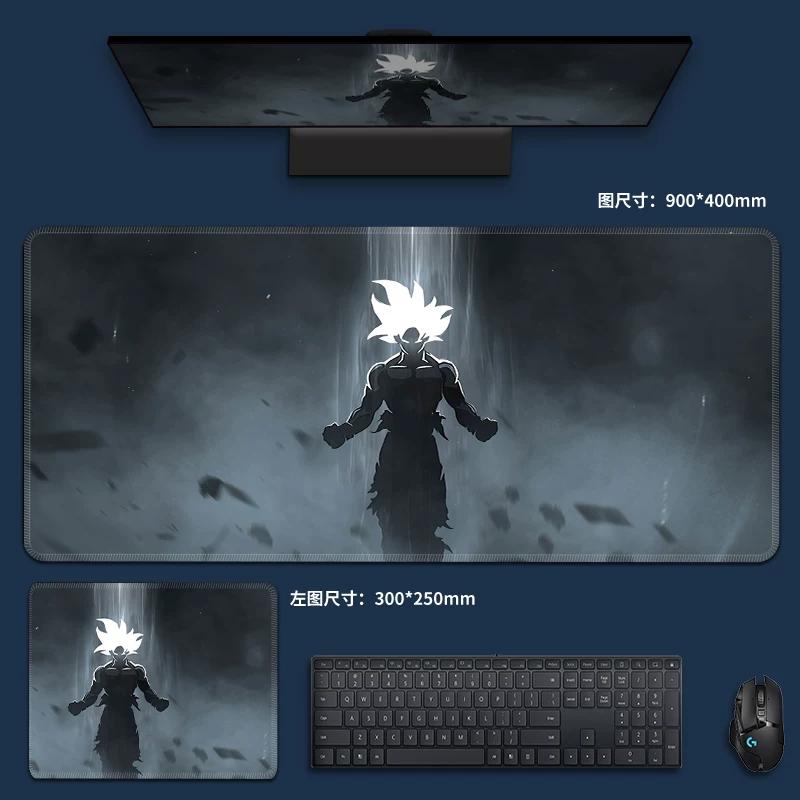 Suport pentru mouse din piele PU creativ, supradimensionat, Dragon Ball, suport pentru tastatură de computer, Son Goku, animație, băieți, suport pentru mouse anti-alunecare, joc, e-sports, covoraș special pentru masă