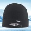 Wale Silhouette Kunst Design Schwimmen Unisex Damen Unisex Strickmütze Beanie Mütze Winter Thermisch Warm Weihnachten Outdoor Rad