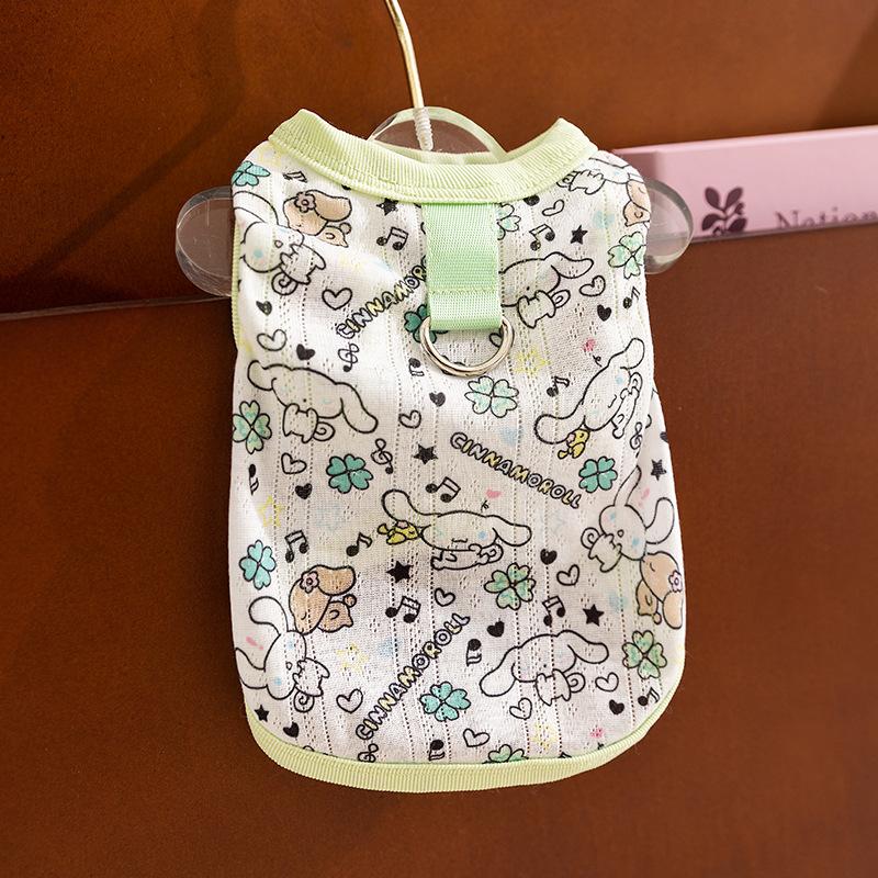 Cat Clothes Spring and Summer Genuine Joint Mesh Vest Breathable Two-legged Cat Clothes Blue Cat Kitten Pet Clothes