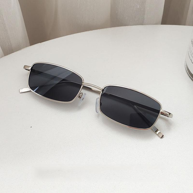 Fashion Small Rectangle Sunglasses Men Women Vintage Square Driving Sun Glasses Luxury Brand Metal Frame Eyewear Gafas De Sol