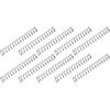 10Pcs Stainless Steel Compression Spring 2mm OD 0.3mm Wire Dia Spring Steel Coil 20mm Free Length Silver Tone Return Spring