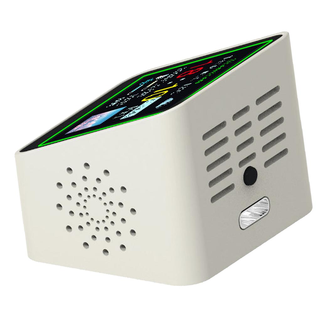WiFi Digital Weather Station Clock 1.54 Inch Screen Adjustable Brightness Electronic Clock with Real Time Weather