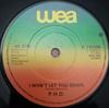 7inch Record PH.D. - I Won't Let You Down K79209 WEA 1981 UK Dance & Electronica Used