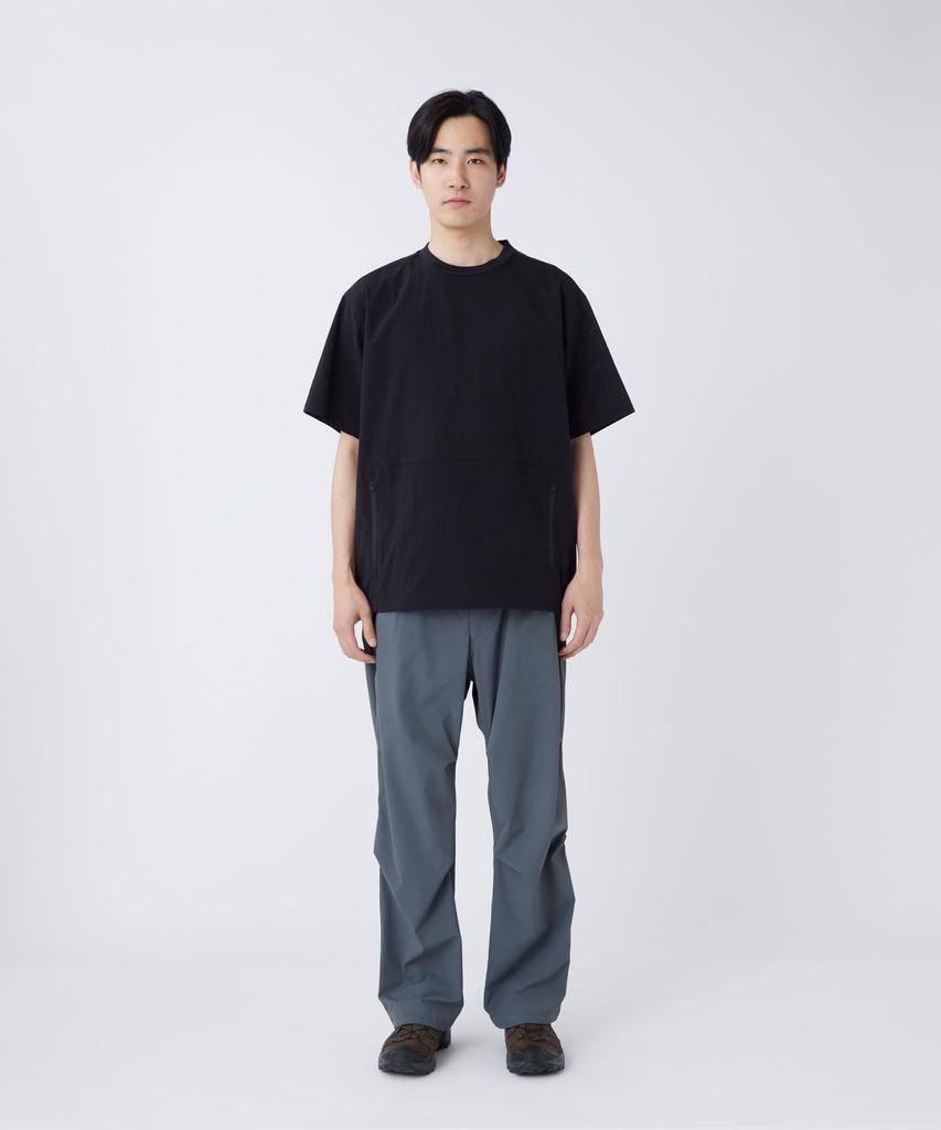 Snow Peak Breathable Quick Dry T-Shirt CS-26SU015, Men's/Women's, BLACK, L