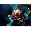 Diamond Embroidery Patterns Flower Round 5D DIY Diamond Painting Living Room Home Decor Needlework