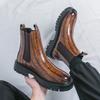 Fashion Street Style Pointed Toes Chelsea Boots Stylish Leather Ankle Boots Fashion High Top Shoes Party Business Motorcycle Boots Botas