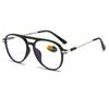 Fashion Double Bridge Reading Glasses Men Women Large Frame Blue Light Blocking Computer Eyewear +100 To +400