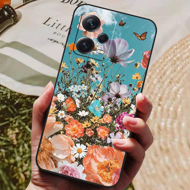 For Redmi Note 12 Pro 5G NFC Case Black Cover Lion Wolf Silicone Soft Back Cases For Xiaomi Redmi Note12 Pro 5G Phone Case Capa
