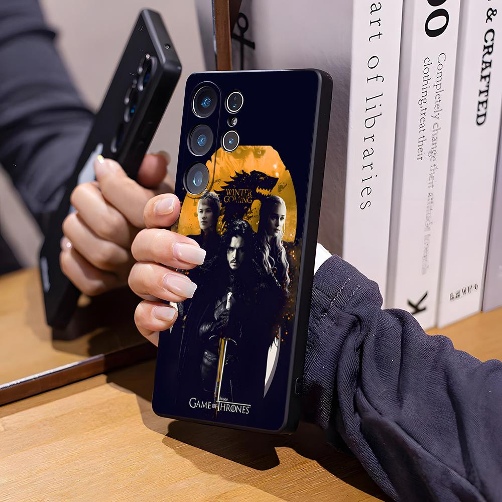 T-Thrones-Tv-Game Phone Case For Samsung S26 Ultra S25 Edge Ultra S23 S22 S21 S20 Ultra Plus S24 Fe Glass Cover