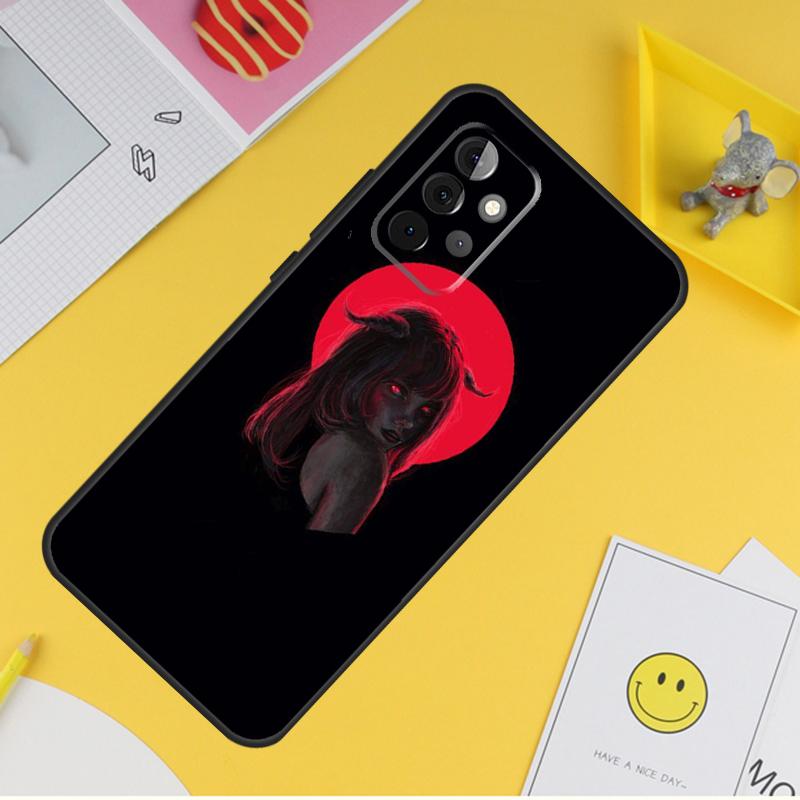 Devil Woman Case For Samsung Galaxy A54 A34 A14 A56 A52 A53 A16 A26 A36 A55 A35 A15 A32 A12 A33 A13 A17