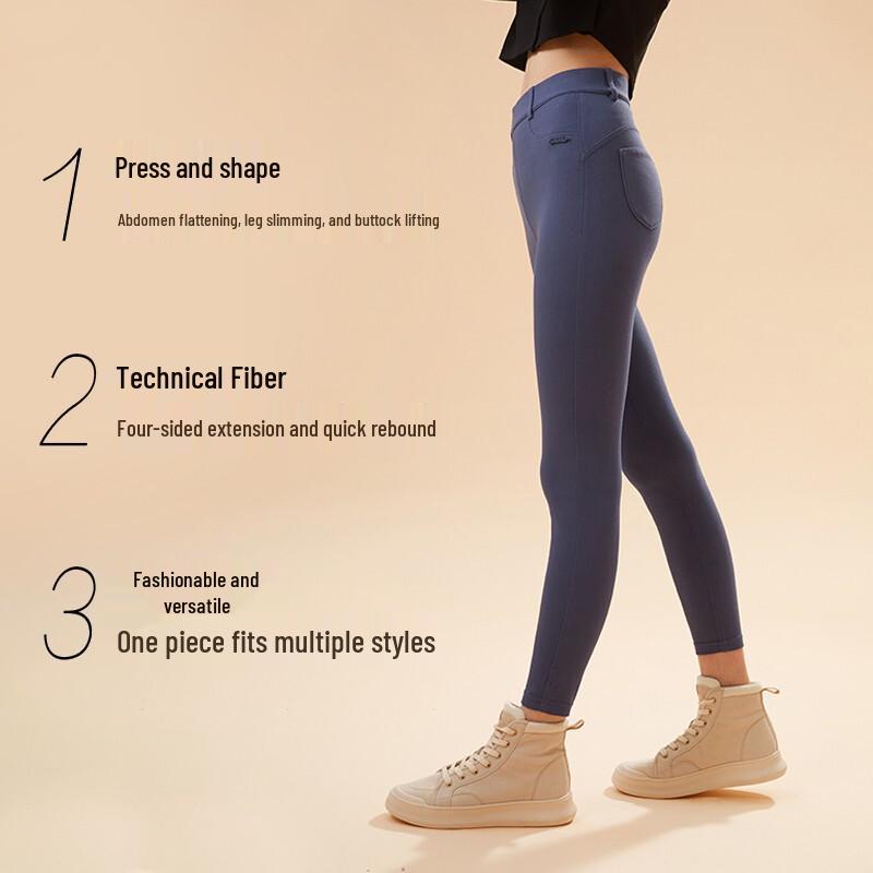 Jiaoxia Lightweight High-Waist Tummy Control Yoga Leggings