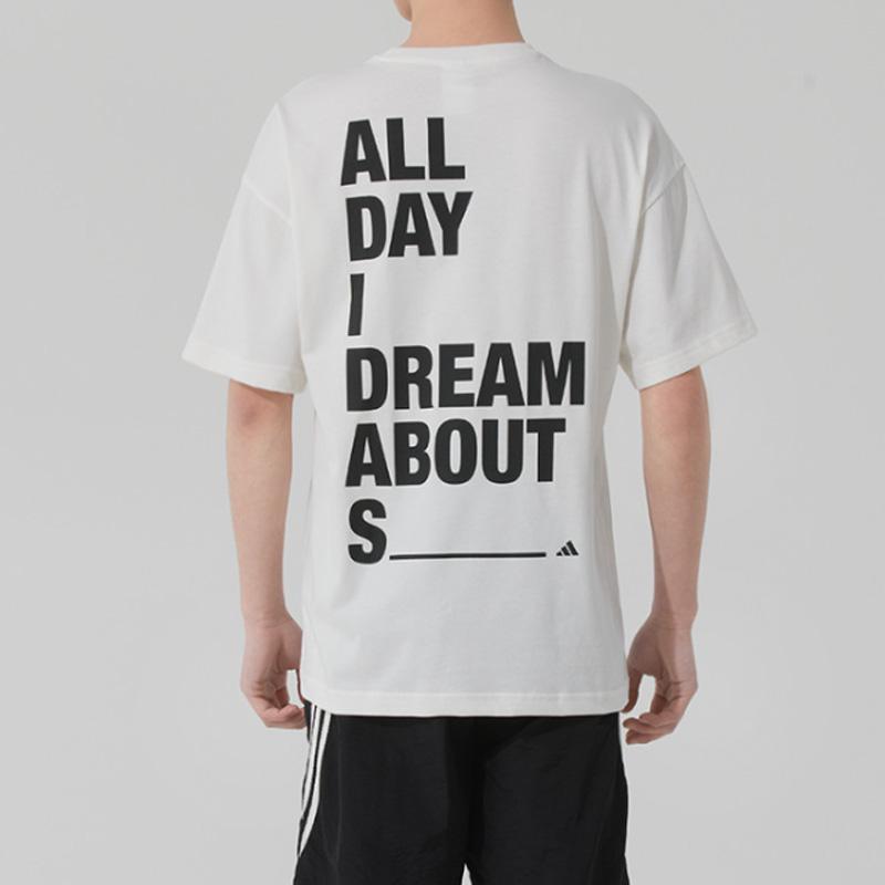 adidas T Shirts Men's White Crew Neck Moderate JP3862