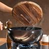 Hand Forged Iron Frying Pan Large Belly Uncoated For Healthy Cooking Options